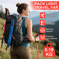 Ninonly összecsukható carbon túrabotok, könnyű teleszkópos nordic walking botok EVA fogantyúval 6