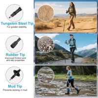 Ninonly összecsukható carbon túrabotok, könnyű teleszkópos nordic walking botok EVA fogantyúval 7