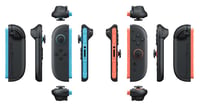 Pár ovládačov Nintendo Joy-Con 2 – ľavý svetlomodrý a pravý svetločervený – kompatibilné s Nintendo Switch 2 – bezdrôtové rozhranie Bluetooth 5