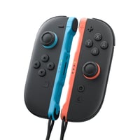 2 ks remienkov na zápästie pre ovládače Nintendo Switch v modrej a koralovo červenej farbe s Bluetooth pripojením 4
