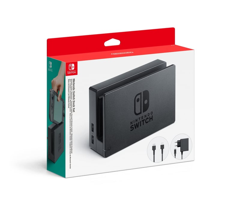 Stație de andocare Nintendo Switch Dock Set - Cu adaptor de alimentare și cablu HDMI, pentru consola Nintendo Switch
