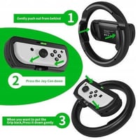 Nintendo Switch Joy-Con kormánykerék szett - 2 darabos, fekete 4