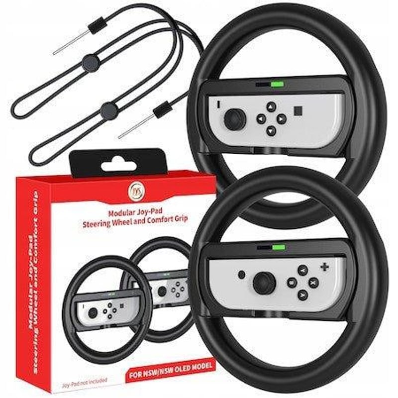 Nintendo Switch Joy-Con kormánykerék szett - 2 darabos, fekete