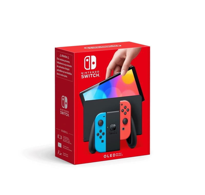 Nintendo Switch OLED konzol - neon kék/neon piros