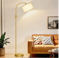 Nintiue podna lampa za dnevni boravak, 165 cm, zlatna lučna lampa, prigušiva, moderna podna svjetiljka 5
