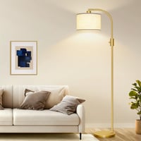 Nintiue podna lampa za dnevni boravak, 165 cm, zlatna lučna lampa, prigušiva, moderna podna svjetiljka 7