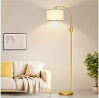 Nintiue podna lampa za dnevni boravak, 165 cm, zlatna lučna lampa, prigušiva, moderna podna svjetiljka 6