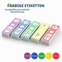 Set de 60 de lamele de microscop cu mostre de animale și plante pentru copii Ninyoon 3