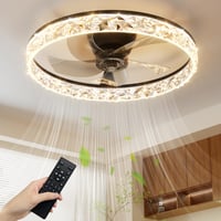 Stropný ventilátor so svetlom NIORSUN LED, 40 cm, 3 teploty farieb, 6 rýchlostí, stmievateľný, časovač, ovládanie cez aplikáciu a diaľkový ovládač, čierny 1