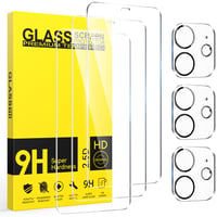 Set folie de protecție pentru ecran din sticlă securizată Niphabe + protecție pentru lentila camerei pentru iPhone 11 – 3+3 bucăți 1