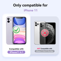 Set folie de protecție pentru ecran din sticlă securizată Niphabe + protecție pentru lentila camerei pentru iPhone 11 – 3+3 bucăți 2