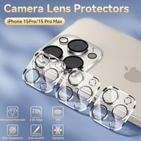 Niphabe iPhone 15 Pro/Pro Max kamera védőfólia 4db, 9H edzett üveg 3