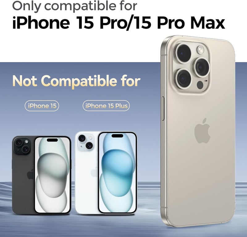 Niphabe iPhone 15 Pro/Pro Max kamera védőfólia 4db, 9H edzett üveg