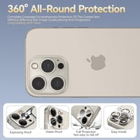 Niphabe iPhone 15 Pro/Pro Max kamera védőfólia 4db, 9H edzett üveg 6