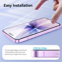 Niphabe iPhone 17 6,3" tvrdené ochranné sklo na displej a ochranná fólia na fotoaparát, tvrdosť 9H, HD ultra čisté, bez bublín, odolné voči poškriabaniu, 3 ks 5