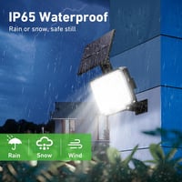 nipify Napelemes Kültéri Lámpa Mozgásérzékelővel 310 LED IP65 Vízálló Fali Lámpa 6
