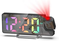 Nircho Kivetítős Ébresztőóra RGB LED Kijelzővel és Hőmérővel 1