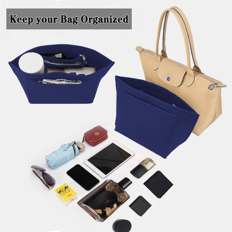 Nircho Longchamp táska szervező, nagy kapacitású zseb betét, kék L méret - L, Blue