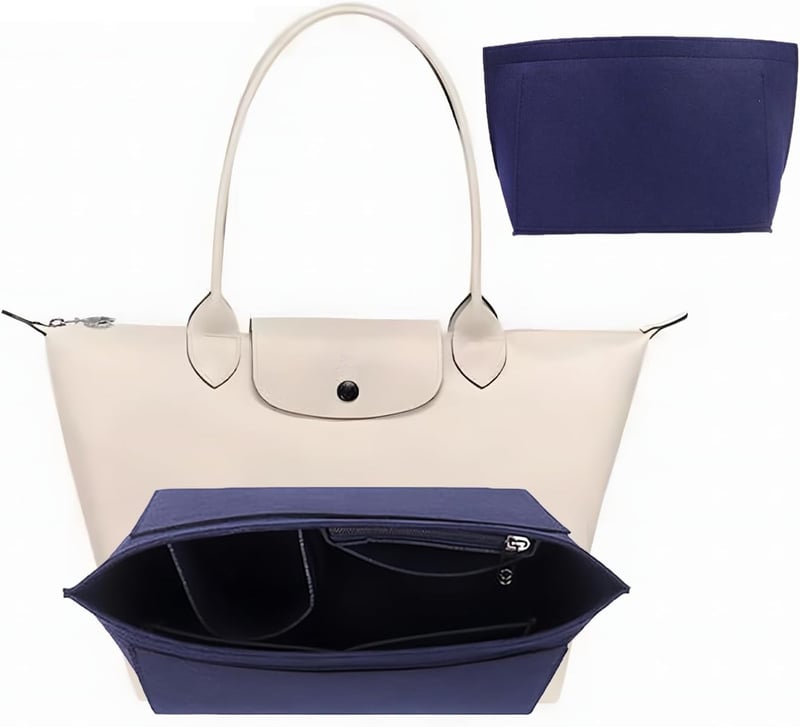 Nircho Longchamp táska szervező, nagy kapacitású zseb betét, kék L méret - L, Blue