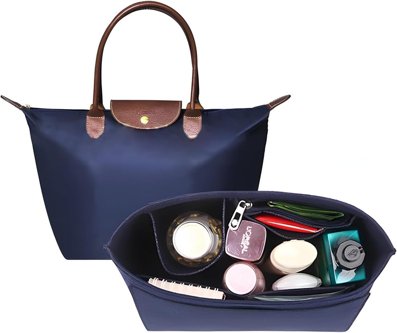 Nircho Longchamp táska szervező, nagy kapacitású zseb betét, kék L méret - L, Blue