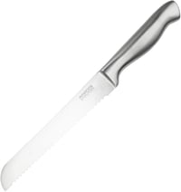 Nirosta rozsdamentes fogazott kenyéskés 20cm pengével éles konyhai kés - 2-Silver 1