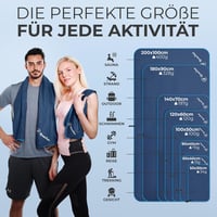 NirvanaShape Mikroszálas Törölköző - Ultrakönnyű Utazótörölköző Kék Színben - Gyorsan Száradó Strandtörölköző Sportoláshoz, Kempingezéshez,  4