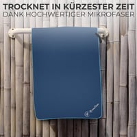 NirvanaShape Mikroszálas Törölköző - Ultrakönnyű Utazótörölköző Kék Színben - Gyorsan Száradó Strandtörölköző Sportoláshoz, Kempingezéshez,  3