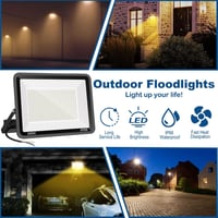 Niserelesa 300W LED Kültéri Reflektor 30000 lm IP66 Vízálló Meleg Fehér 7