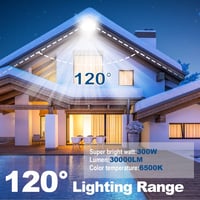 Niserelesa 300W LED reflektor 30000 lm IP66 vízálló kültéri lámpa hidegfehér 3