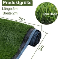 Nisorpa Műfű Szőnyeg Kültéri 2x3m 30mm Magasság Vízáteresztő 2