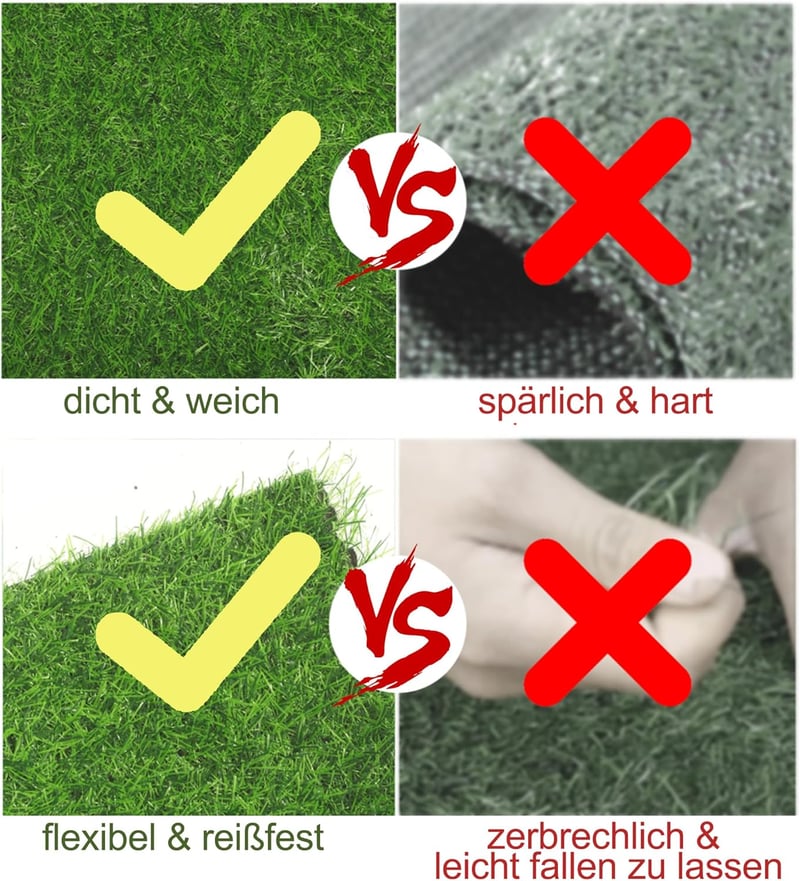 Nisorpa Műfű Szőnyeg Kültéri 2x3m 30mm Magasság Vízáteresztő