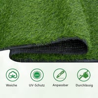 Nisorpa Műfű Szőnyeg Kültéri 2x3m 30mm Magasság Vízáteresztő 3