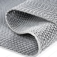 Nisorpa PVC csúszásmentes fürdőszobai szőnyeg 300x90 cm szürke 1