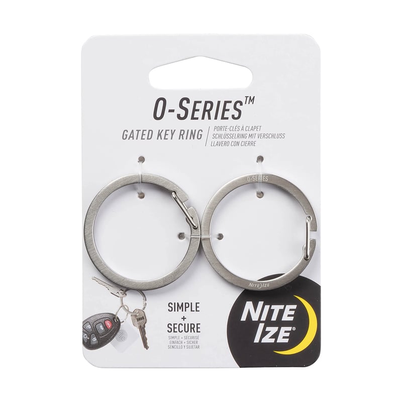 Inel pentru chei Nite Ize O-Series cu închidere - Inel pentru chei securizat cu blocare