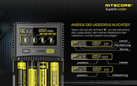 Încărcător Profesional de Acumulatori Nitecore SC4 – 4 Sloturi, pentru Acumulatori Li-Ion, NiMH, NiCd, cu Ecran Color LCD 5