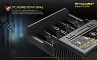 Încărcător Profesional de Acumulatori Nitecore SC4 – 4 Sloturi, pentru Acumulatori Li-Ion, NiMH, NiCd, cu Ecran Color LCD 8