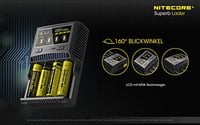 Încărcător Profesional de Acumulatori Nitecore SC4 – 4 Sloturi, pentru Acumulatori Li-Ion, NiMH, NiCd, cu Ecran Color LCD 4