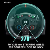 NITHO Drive Pro ONE versenykerék pedálokkal, váltókarral, 270° gaming kormány PC/PS4/Switch/Xbox 6