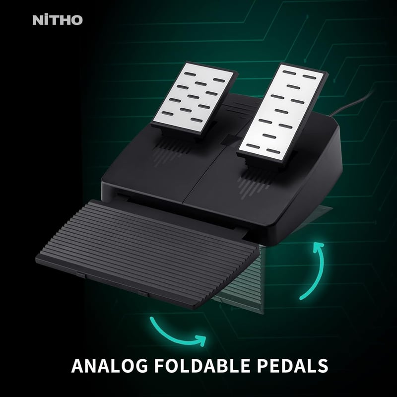 NITHO Drive Pro ONE versenykerék pedálokkal, váltókarral, 270° gaming kormány PC/PS4/Switch/Xbox