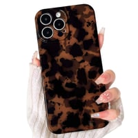 NITITOP Puzdro na iPhone 12 Pro Max s leopardím vzorom, jantárový dizajn, pre ženy a dievčatá, mäkké TPU, kompletná ochrana fotoaparátu 1