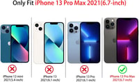 NITITOP iPhone 13 Pro Max átlátszó tok - fehér hal mintás 3
