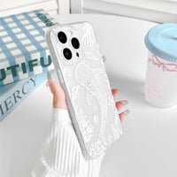 NITITOP iPhone 13 Pro Max átlátszó tok - fehér hal mintás 7