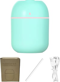 NIUAWASA Mini Párásító 220ml - Hordozható USB Ultrahangos Légpárásító Éjszakai Fénnyel Autóba Irodába Zöld 8