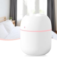 NIUAWASA Mini Párásító 220ml USB Hordozható Hideg Pára Diffúzor Éjszakai Fénnyel Autóba Hálószobába Irodába Fehér 1