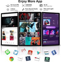 niuniutab 10 hüvelykes Android tablet 16GB RAM 128GB ROM 256GB bővítéssel fekete 4