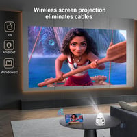niuniutab 4K 1080P hordozható mini projektor WiFi 6 Bluetooth 5.0 automatikus képkorrekció 8