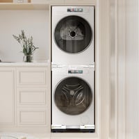 NIUXX Mosógép és szárítógép közlegelő keret készlet polccal és rögzítőkötéllel - Stacking kit with shelf 7