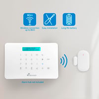 Pachet 4 Senzori de Ușă și Fereastră Nivian - Compatibil cu Sistemele de Alarmă Nivian, Interior, Wireless 433MHz 5