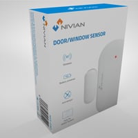 Pachet 4 Senzori de Ușă și Fereastră Nivian - Compatibil cu Sistemele de Alarmă Nivian, Interior, Wireless 433MHz 7