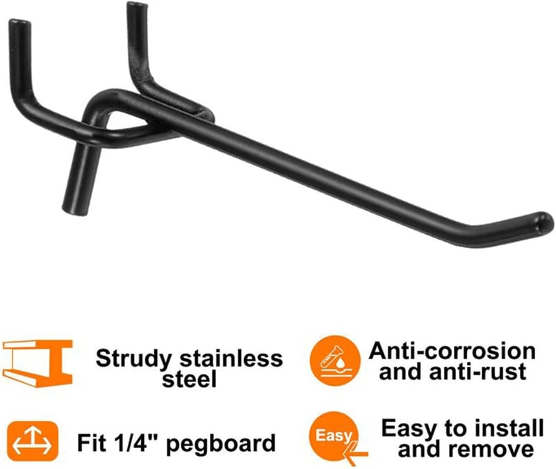 Nivithi 60 db lyukacsos falhorog szett 5-15 cm, szerszámtartó fali rendszer